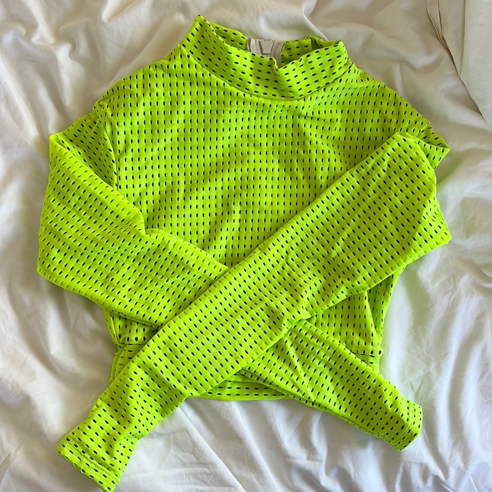 ACACIA SWIMWEAR Indo Top | Neon Cactus Mesh